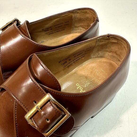 NEW HEELS Crockett & Jones x Polo Ralph Lauren Single Monk Made in England 9 D main image 5